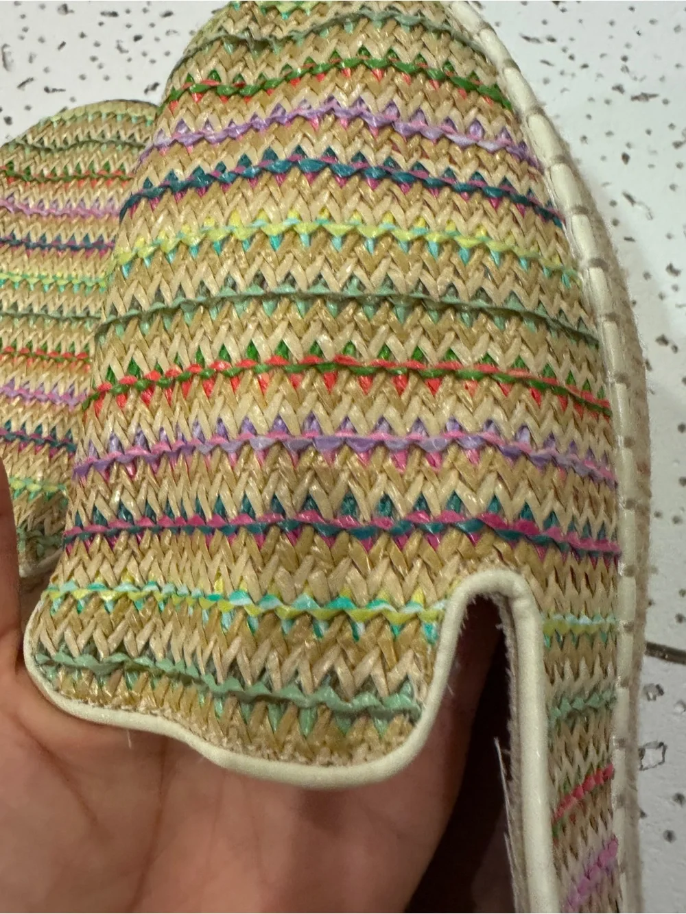 Woven Multicolor Espadrille Slip-On Women's Shoe